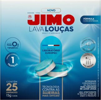 JIMO Lava Louça Multicamadas 25 Pastilhas Detergente Concentrado