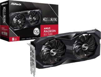 Placa de Vídeo ASRock Radeon RX 7600 8GB GDDR6 Preto OC