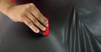 Adesivo Vinil Fibra de Carbono 3D Preto 3mts Genérico