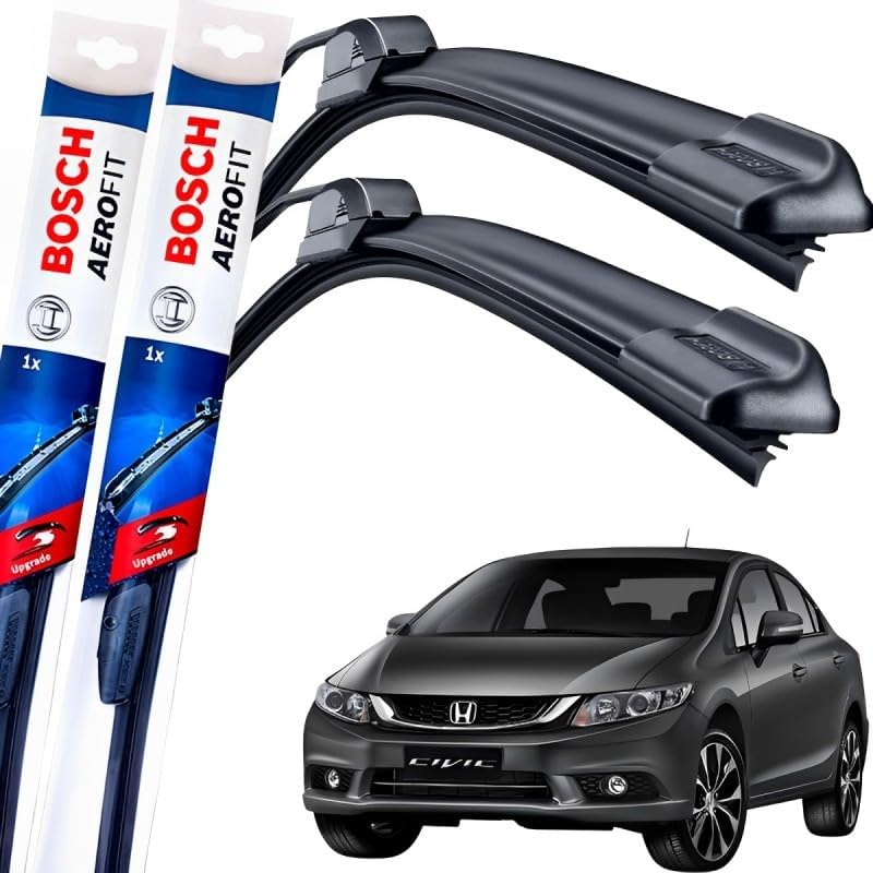 Palheta Limpador Bosch Aerofit Civic 2012-2016 Par Dianteiro 1 Palheta Limpador Bosch Aerofit Civic 2012-2016 Par Dianteiro