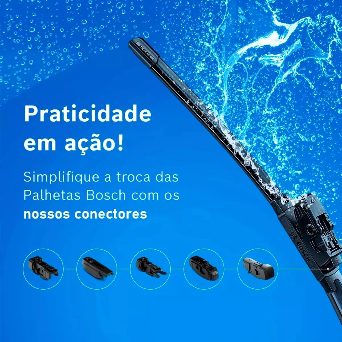 Par Palheta Limpador Bosch Multiclip Pulse 2022-2024 Frontal 2 Par Palheta Limpador Bosch Multiclip Pulse 2022-2024 Frontal - Imagem 2