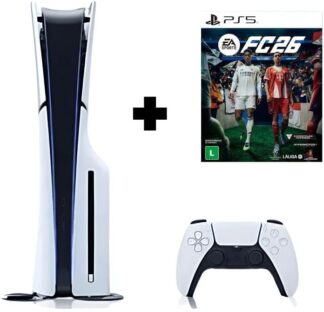 Console PS5 Genérico Slim 1TB com 1 Controle e Jogo EA FC 26