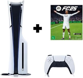 Console PS5 Genérico Slim 1TB com Controle e Jogo Fifa 25
