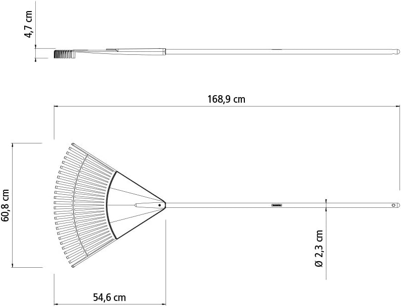 Vassoura para Jardim Cadplas Modelo 1 com Cabo de Madeira 120 cm 3 Vassoura para Jardim Cadplas Modelo 1 com Cabo de Madeira 120 cm - Imagem 3