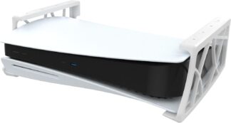 Suporte Peko 1274 Baixo de Mesa para PlayStation 5 FAT Mídia Branco