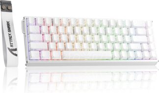 Teclado Gamer ATTACK SHARK X68 MAX HE Alumínio Contorno Branco