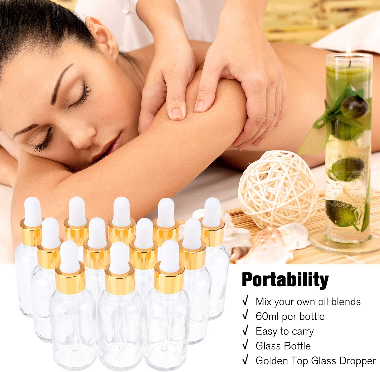 Frasco Conta-Gotas PrettyCare OB-813 60 ml 12 Unidades Vidro 2 Frasco Conta-Gotas PrettyCare OB-813 60 ml 12 Unidades Vidro - Imagem 2