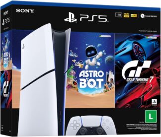 PlayStation 5 Slim Digital CFI-1000R Pacote Astro Bot e Gran Turismo 7