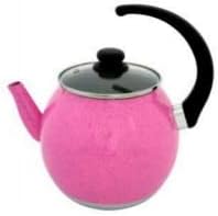 Chaleira Genérico Charm 3 Litros Alumínio Rosa com Tampa Vidro