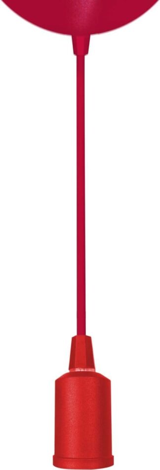 Pendente Utron New Soft UT15 Vermelho Soquete E27 Regulável