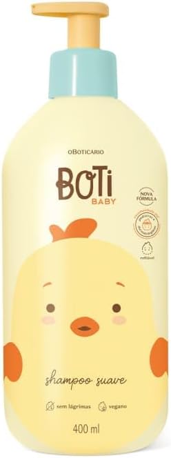 Shampoo Suave Boti Baby Boticário 400ml para Cabelos Delicados