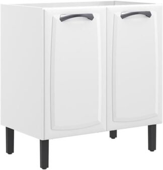 Balcão de Cozinha Itatiaia New Premium 2 Portas Branco Sem Tampo