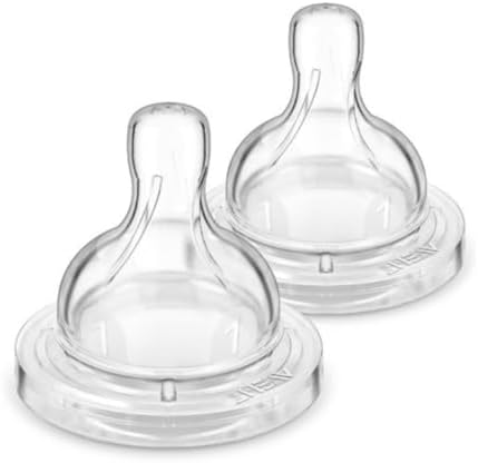 Kit 2 Bicos Anti-Colic Philips Avent T1 0m+ Silicone Livre BPA 2 Kit 2 Bicos Anti-Colic Philips Avent T1 0m+ Silicone Livre BPA - Imagem 2