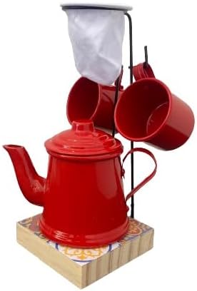 Kit Café Gourmet Genérico Cafeteiras Turcas Coador e Canecas 4 Kit Café Gourmet Genérico Cafeteiras Turcas Coador e Canecas - Imagem 4