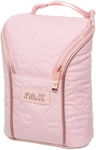 Bolsa Térmica Lilica Little Shine Rosa para 2 Mamadeiras