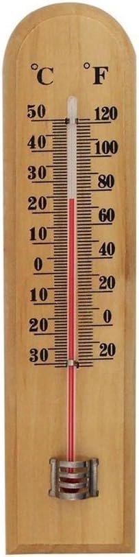 Termômetro de Parede em Madeira para Ambientes Internos e Externos