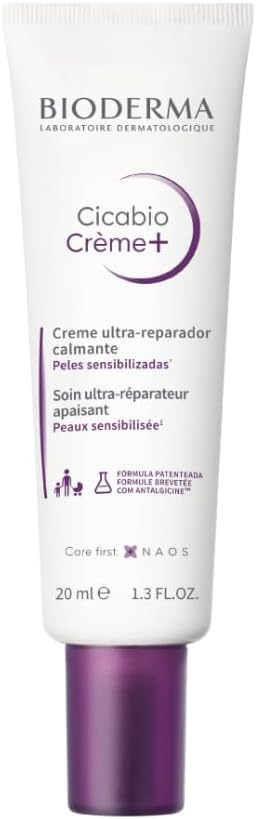 Creme Reparador Cicabio Crème+ Bioderma 20ml Calmante Facial
