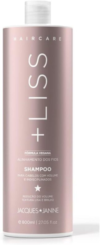 Shampoo Jacques Janine Hair Care +Liss 800ml para Cabelos Danificados