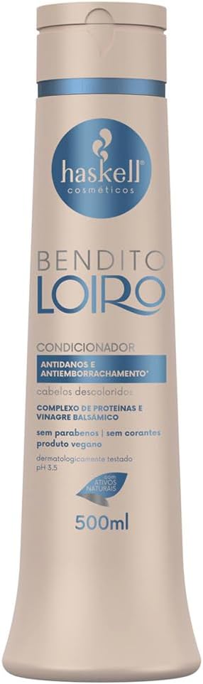 Condicionador Haskell Bendito Loiro 500ml Hidratação Profunda