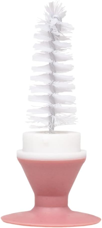 Escova para Mamadeira Buba Silicone Rosa com Limpador de Bicos 5 Escova para Mamadeira Buba Silicone Rosa com Limpador de Bicos - Imagem 5