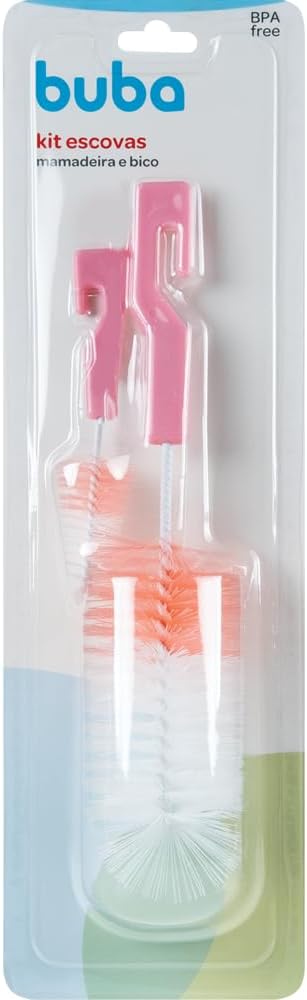 Kit Escova para Mamadeira Buba 5413 Limpeza de Mamadeiras e Bicos 5 Kit Escova para Mamadeira Buba 5413 Limpeza de Mamadeiras e Bicos - Imagem 5