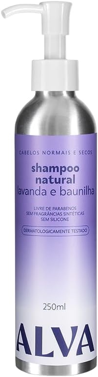 Shampoo Alva Personal Care Lavanda e Baunilha 250ml Cabelos Secos