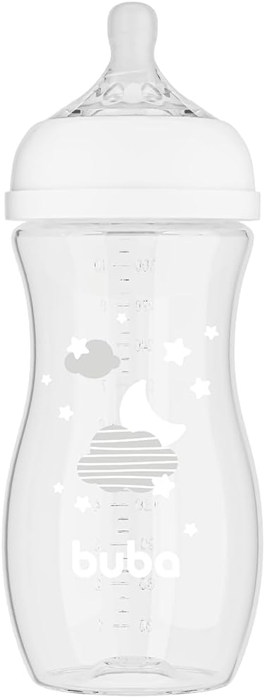 Mamadeira Easy Flow Buba Nuvem Branca 330ml Anticólica 2 Mamadeira Easy Flow Buba Nuvem Branca 330ml Anticólica - Imagem 2