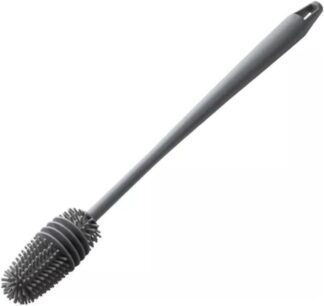 Escova de Silicone para Limpeza de Garrafas e Mamadeiras Longa
