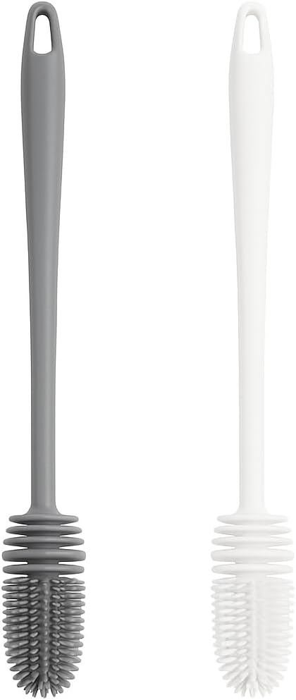 Kit 2 Escovas de Silicone para Limpeza de Mamadeiras e Copos 8 Kit 2 Escovas de Silicone para Limpeza de Mamadeiras e Copos - Imagem 8