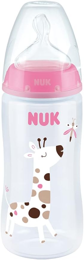 Mamadeira NUK First Choice 360ml Rosa com Controle Temperatura