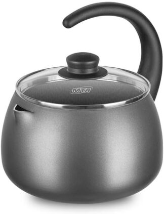 Chaleira Flora 2L MTA Tetera Ketle Antiaderente Grafite