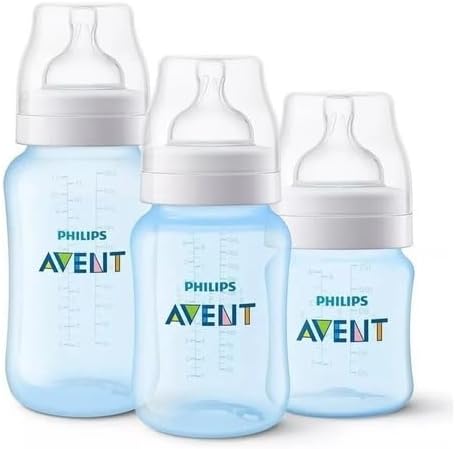 Kit Mamadeira Philips Avent Anti-Colic Azul 125ml 260ml 330ml 2 Kit Mamadeira Philips Avent Anti-Colic Azul 125ml 260ml 330ml - Imagem 2