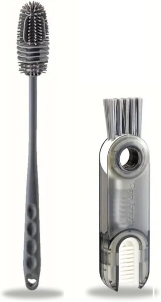 Kit 2 Escovas de Limpeza Genérico GEN3567 para Mamadeiras