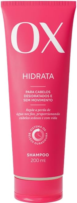 Shampoo Ox Cosméticos Hidrata 200ml para Cabelos Ressecados