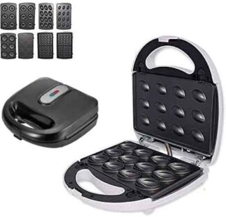 Sanduicheira Elétrica Yajun 4 em 1 Modelo Waffle com Placas Antiderrapantes