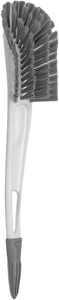 Escova para Mamadeira e Bico Buba 15294 Cinza com Cerdas Macias