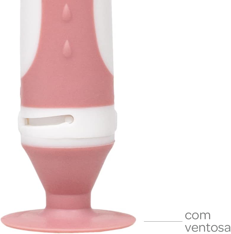 Escova para Mamadeira Buba Silicone Rosa com Limpador de Bicos 4 Escova para Mamadeira Buba Silicone Rosa com Limpador de Bicos - Imagem 4