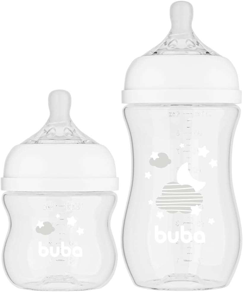 Kit 2 Mamadeiras Buba Easy Flow Anticólica Nuvem 120 e 270ml 2 Kit 2 Mamadeiras Buba Easy Flow Anticólica Nuvem 120 e 270ml - Imagem 2