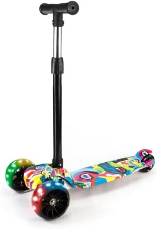 Patinete Infantil Mega Compras BV0011M 3 Rodas Dobrável LED