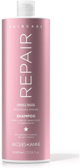 Shampoo Jacques Janine Hair Care Repair 800ml para Cabelos Danificados