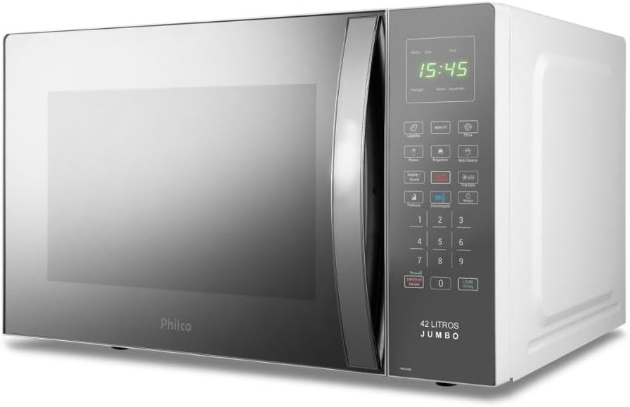 Micro-ondas Philco PMO42EB 42L 1560W Tira Odor Prata 220V 6 Micro-ondas Philco PMO42EB 42L 1560W Tira Odor Prata 220V - Imagem 6