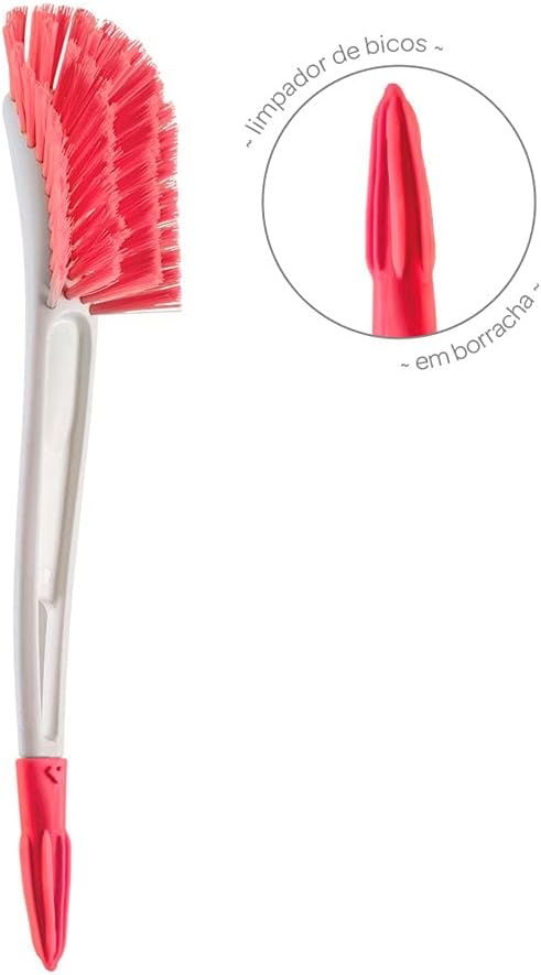 Escova para Mamadeira Buba 12727 Limpeza de Bicos e Garrafas 3 Escova para Mamadeira Buba 12727 Limpeza de Bicos e Garrafas - Imagem 3