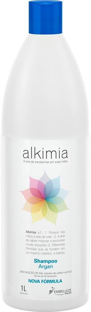 Shampoo Embelleze Alkimia Sem Sal 1L Purifica e Hidrata