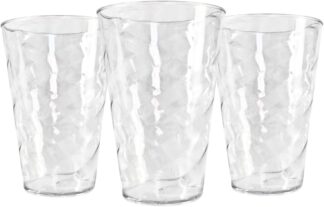 Copo Twister Acrílico 400ml Cristal Kit com 10 Unidades