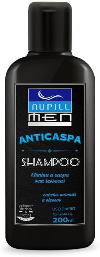 Shampoo Anticaspa Nupill Men 200ml Modelo 860 Preto