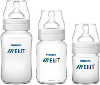 Kit 3 Mamadeiras Avent Anti-Colic Transparente Sortido