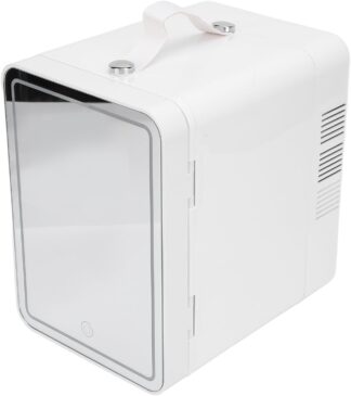 Geladeira para Skincare Zhjvihx com Espelho LED e 6L Portátil