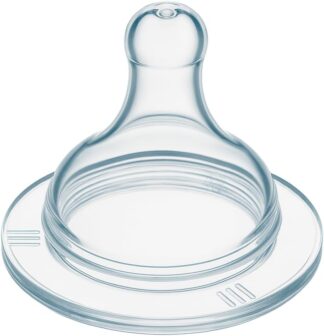 Bico de Mamadeira Tetê Redondo Universal Silicone Tamanho Grande