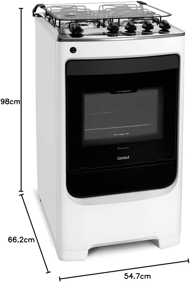 Fogão 4 Bocas Consul CFO4NAB Branco com Acendimento Automático 6 Fogão 4 Bocas Consul CFO4NAB Branco com Acendimento Automático - Imagem 6