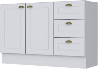 Balcão de Pia Americana Henn C353-05 120cm 3 Gavetas 2 Portas